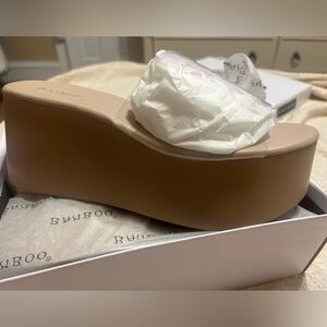 Clear platform sandals